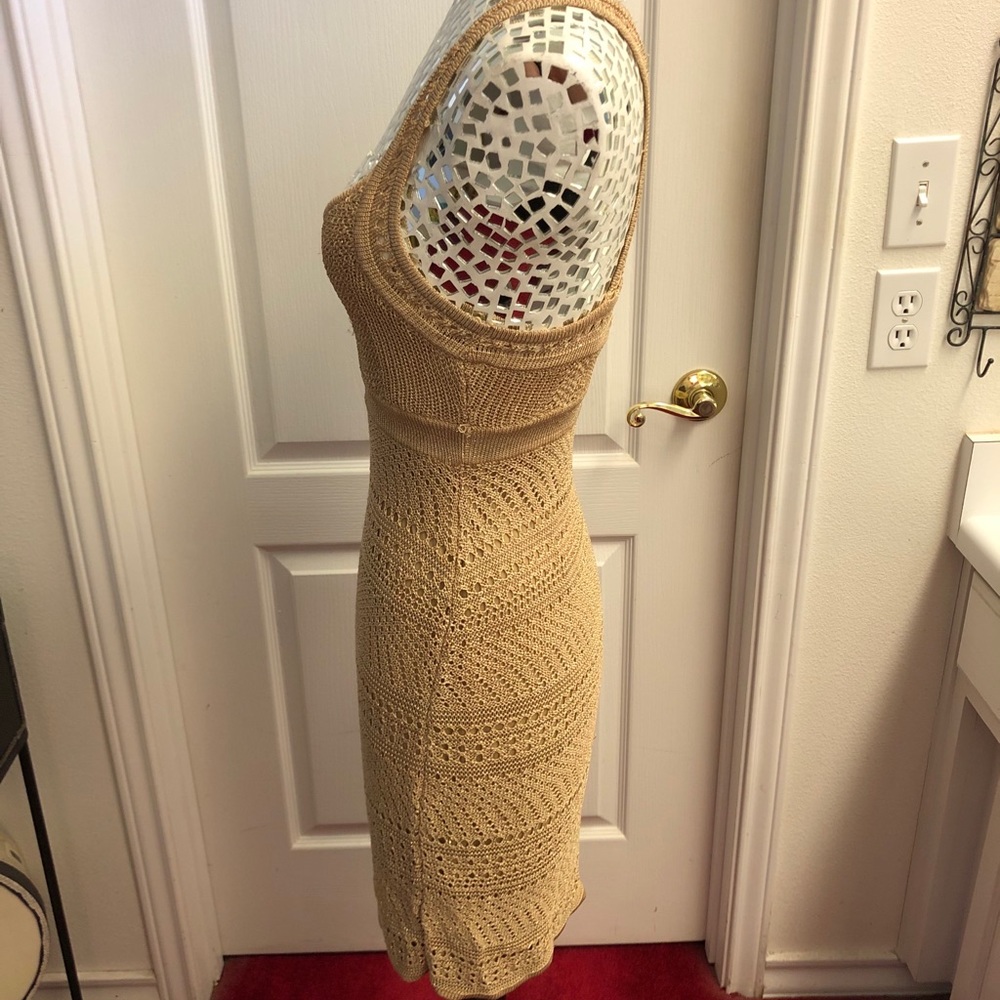 Guess Sultry Crochet Gold Dress - Picture 5 of 10